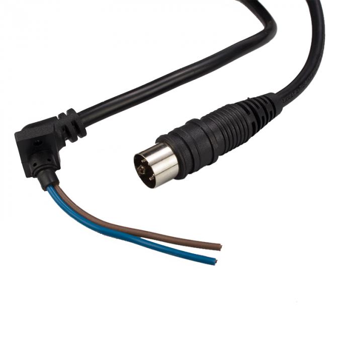cordon de secteur de PIN To 2 PIN Cable-Tail Black Motor Cable du mâle 4 de connecteur du vacarme 300/300V pour actionner le matériel médical